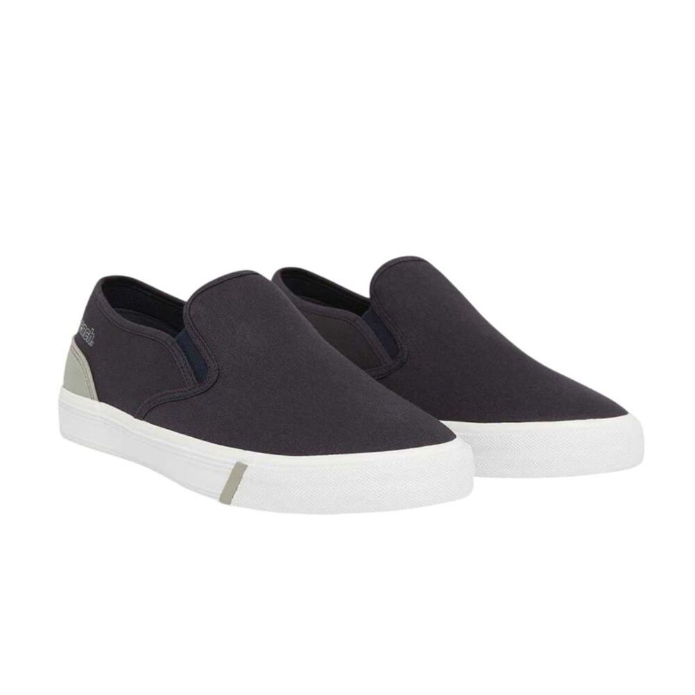 Bench Mens Plain Slip-on Flat Sneakers / Navy